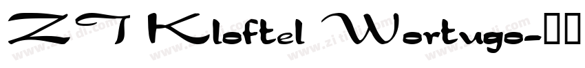 ZT Kloftel Wortugo字体转换